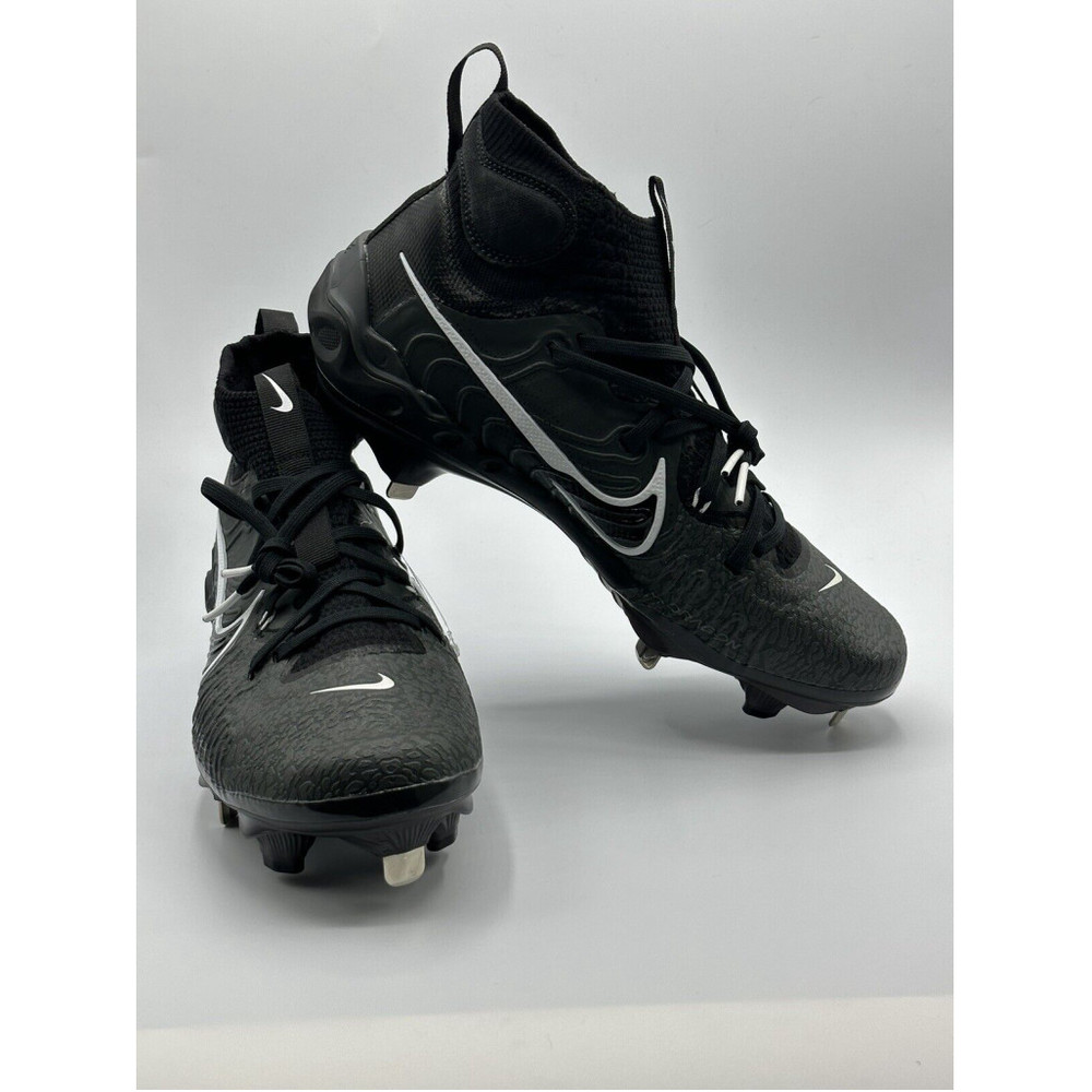 Nike Alpha Huarache NXT Black Metal Men's Baseball Cleats(DJ6517-010) Sz 8.5